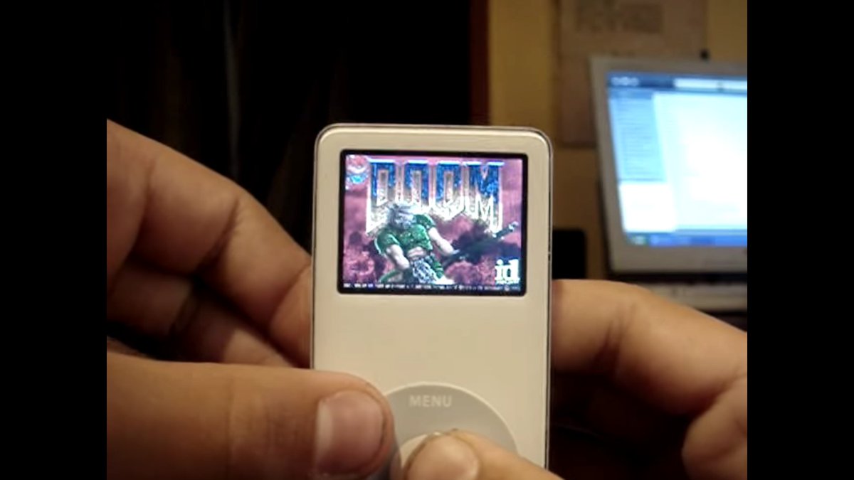 CanItRunDoom's tweet photo. you can play doom on an ipod mini.
Source: https://t.co/no2JzSlv2C https://t.co/vI2adpiXsM