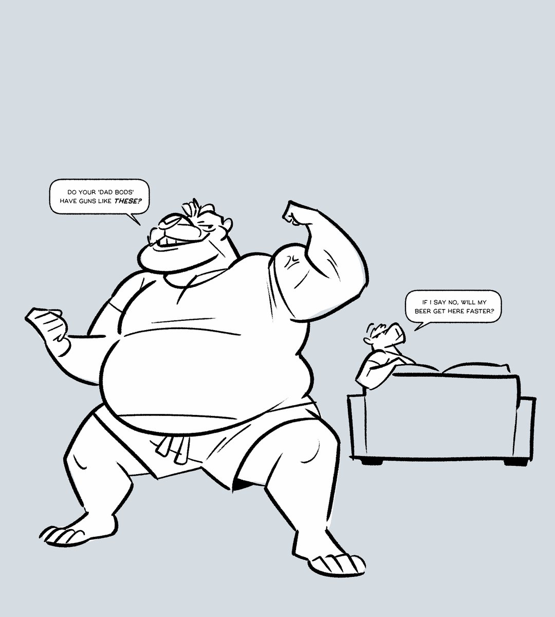 "Is Soos proud to be rockin that dad bod?"he might be in denial. ...