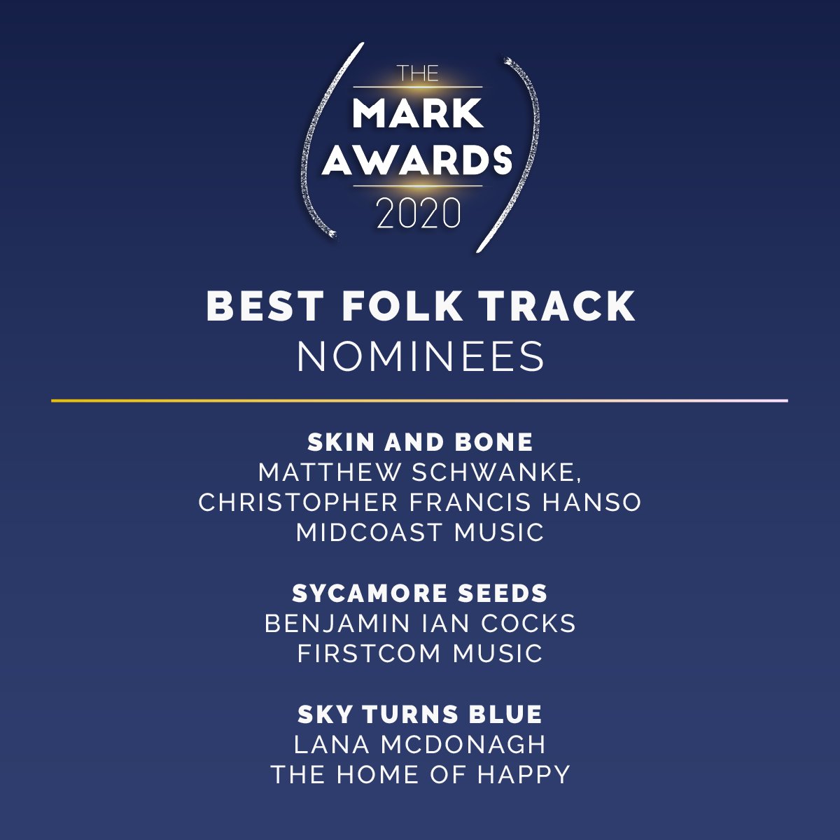 FirstCom_Music's tweet photo. Super hyped for these noms! So much talent. So much great music. So much fun!

#markawards #productionmusic #pmc #stockmusic #musicbusiness #sync https://t.co/TFGqFt4WOX