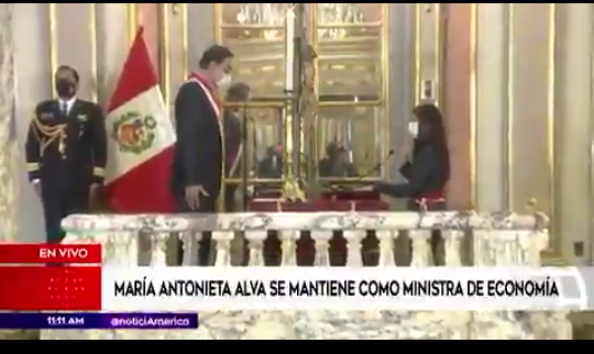 cinthya_bec's tweet photo. Maria Antonieta Alva continúa como ministra. Dificil censurar a quien juramentó a las 11:11. https://t.co/FFkHEqhgzr