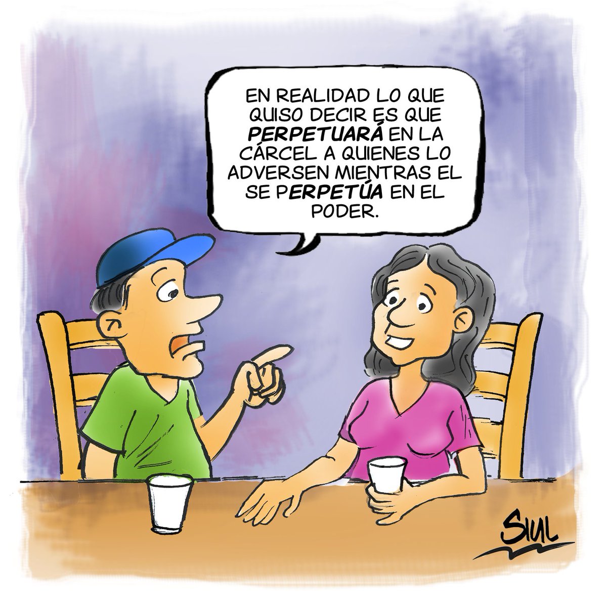 SanchezSiul's tweet photo. La sabiduría del pueblo es perspicaz, siempre interpreta con claridad lo que hay entre líneas en los discursos de la dictadura. Atol con el dedo ya a nadie!
#Siul #Caricatura #CadenaPerpetua https://t.co/IOlx9f1zLF