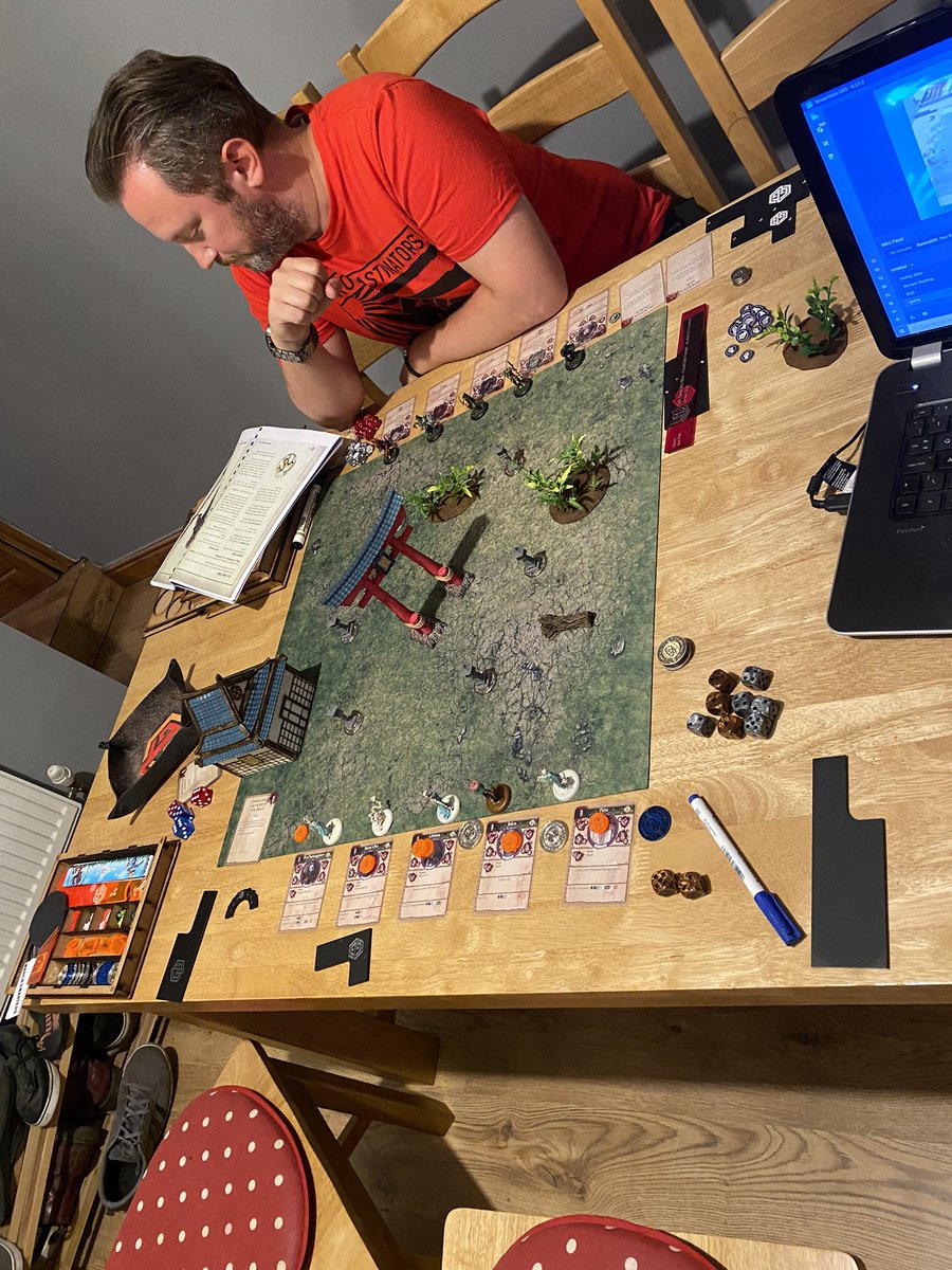 goals_glory's tweet photo. Played some Bushido tonight with @wiseoldbuddha it was a solid game really enjoyed it. #bushido @BushidoGCT https://t.co/R5ty32SVmE