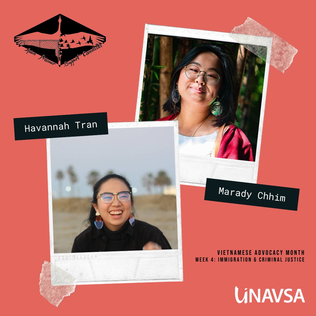 Join <a href="/UNAVSA/">UNAVSA</a> and @AsianPrisonerSC tomorrow at 5pm ET for an #immigration and criminalization action-oriented webinar! This event is a part of UNAVSA's first-ever Vietnamese Advocacy Month and will give participants the tools to #FreeThemAll. Register here: buff.ly/3kg0iQI