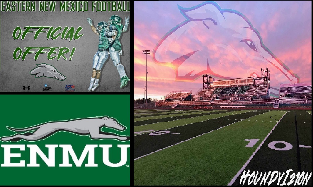 I want to thank <a href="/_CoachSims/">Coach Sims</a> for the offer to continue my passion for football at <a href="/ENMUFootball/">Eastern New Mexico University Football</a>.  I also want to thank <a href="/LTHSCavFootball/">Lake Travis Football</a>, <a href="/LT_FBRecruiting/">Lake Travis FB Recruiting</a> and <a href="/CoachKHalfmann/">Coach Halfmann</a>