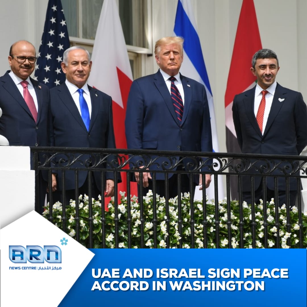 The historic peace accord between the UAE and Israel has been formally signed at a ceremony in Washington.
The deals make UAE &amp; Bahrain the third and fourth Arab countries to normalise ties with Israel in over a quarter of a century.

#UAEIsrael #BahrainIsrael #PeaceAccord