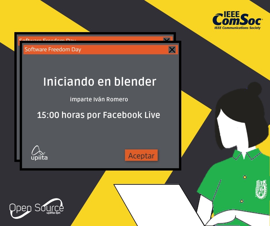 osupiita's tweet photo. Ya están aquí los talleres que tendremos en el Software Freedom Day.  ¡No te los pierdas!
👉Puedes registrarte aquí: https://t.co/G9fvpDqCDp
🐧
En colaboración con Comsoc IEEE Upiita-IPN https://t.co/uc2A1aLCz4