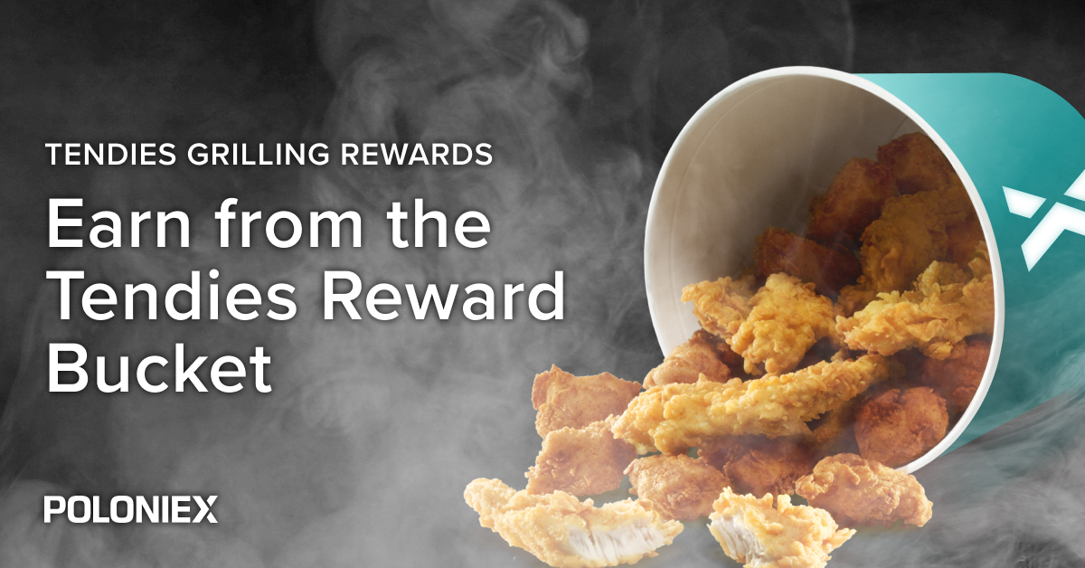 Poloniex's tweet photo. Good things cook’n here at #Poloniex 🍗 Now you can earn $TEND Grilling Rewards on #Poloniex

We believe in the democratization of @TendiesCrypto and will be distributing 100% of the rewards we receive to our $TEND holders on #Poloniex 🐔

Details: https://t.co/Vgs15uh9pc https://t.co/u4Hn5HdsNl