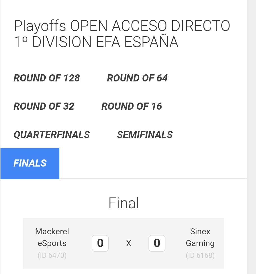 Tenemos final de OPEN mañana uno de estos 2 equipazos... dormirá en 1° DIVISION!!!!

@EsportsMackerel vs @SinexGaming 

Mañana directo a las 22.40
<a href="/RankedPlayers/">RP League</a>