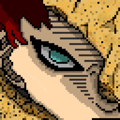 PixelatedPher's tweet photo. I think #Garaa might know a little bit about #sand. 

@Pixel_Dailies #pixel_dailies #pixelartist #pixelart #digitalart #NARUTO #NarutoShippuden #narutofanart https://t.co/t9IDsaaG7l https://t.co/XNhNptHofE