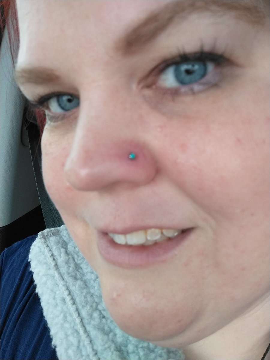 So since a hurricane ruined my vacation, I got my nose pierced. I've wanted it for years, but just now got it done! #piercing #nosepiercing #Professional #professionallydone