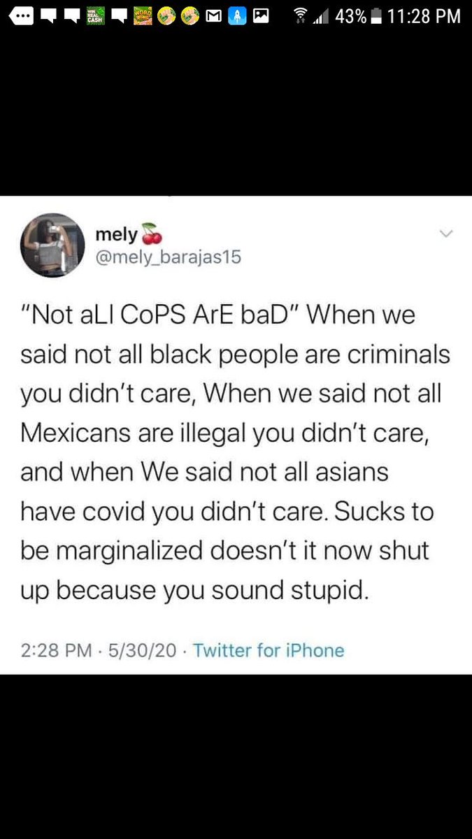 Daniellebrady03's tweet photo. #RETWEEET #Share #speakup..(please note this is not a post linked to the 2 officers who were shot the other day.) ...in the other hand they were shot because of a uniform that they wear imagine being shot because of the skin color you wear https://t.co/waLMn1tQn1