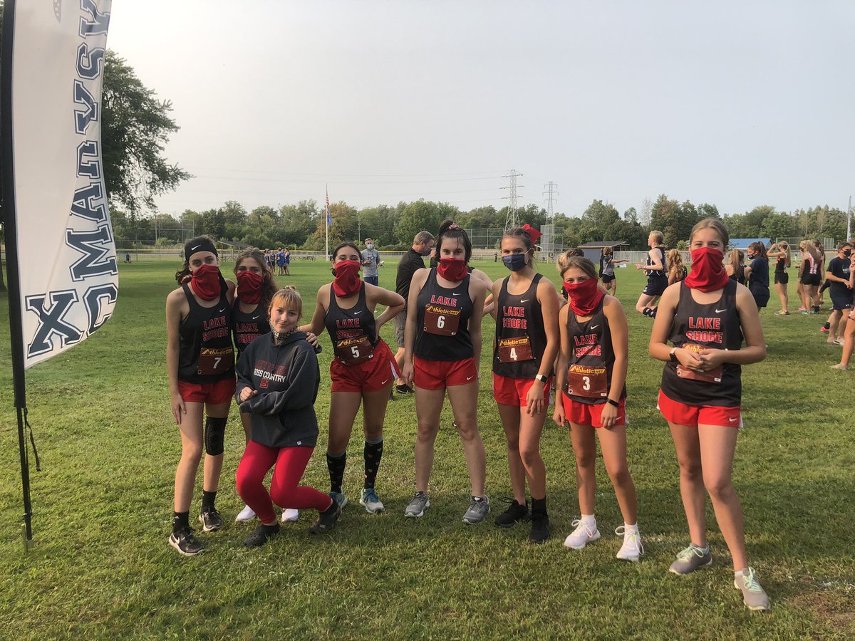 LSHS_XC's tweet photo. First XC meet of the season! Well done today! #Shorianpride #MyLSPS https://t.co/MeCaBt1DJZ