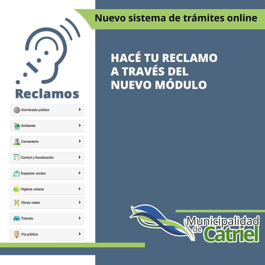 municatriel's tweet photo. Habilitamos módulo de reclamos online - https://t.co/J5FVsHKTuf https://t.co/aSQewbNc8m