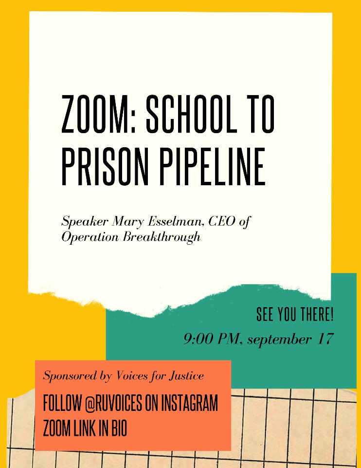 RUVOICES's tweet photo. We’d love to have y’all join us on Thursday night via Zoom at 9pm! https://t.co/M4ovnXYYGD
