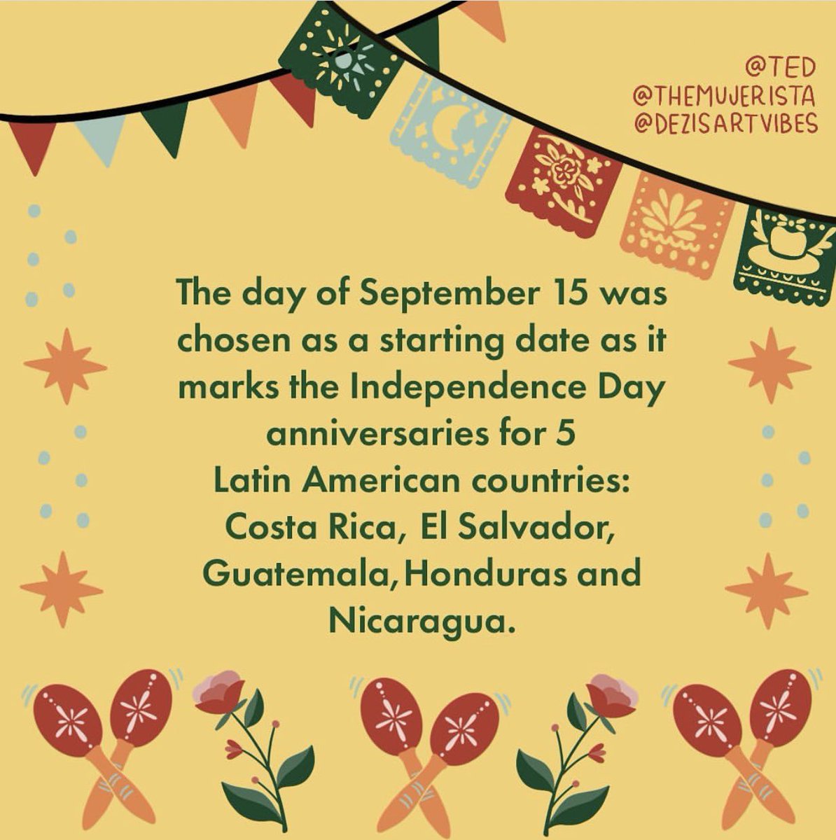 Black Student Union (@iupui_bsu) on Twitter photo Today marks the start of Hispanic Heritage month!
For more about this month-long holiday, check out this awesome page on Instagram: <a href="/TheMujerista/">The Mujerista</a> Today marks the start of Hispanic Heritage month!
For more about this month-long holiday, check out this awesome page on Instagram: <a href="/TheMujerista/">The Mujerista</a>