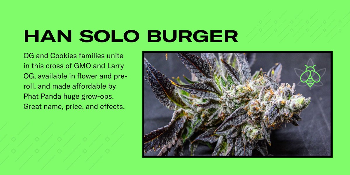Leafly's tweet photo. Looking for that next level smoke? Try #SunsetMAC π¨ #TerpeeSlurpee π¨ #HanSoloBurger π¨ and more in #LeaflyBuzz vol.1: https://t.co/IIww6KCtPU https://t.co/rhhISdzO3U