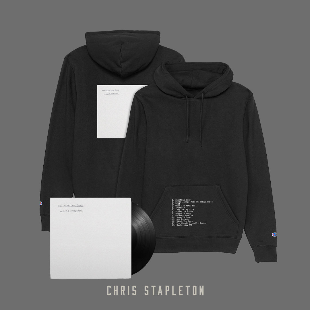 ChrisStapleton's tweet image. Just Arrived: Chris Stapleton Starting Over Hoodie. 

Shop New Arrivals and more: chrisstapleton.shop.redstarmerch.com/dept/starting-…