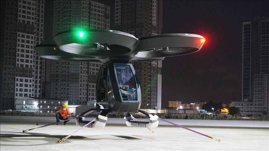 anadoluagency's tweet photo. Turkey successfully tests its 1st flying car https://t.co/Nb8IFSCEJb https://t.co/eynR0vIcoi