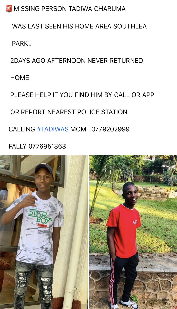 fallycooper's tweet photo. #Tadiwas life matters.. A young 16 year old boy #Please Help find Our boy... https://t.co/ZKwTjcENGL