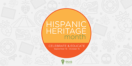 thinktogether's tweet photo. #HispanicHeritageMonth recognizes &amp; celebrates the contributions Americans tracing their roots to Spain, Mexico, Central America, South America &amp; the Spanish-speaking nations of the Caribbean have made to American society &amp; culture. Join us as we celebrate through Oct 15! https://t.co/9gFzLboCu4