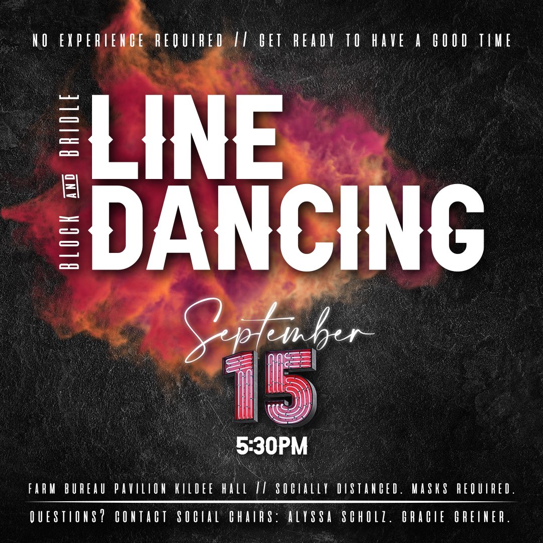 ISU_BlockBridle's tweet photo. Don’t miss out on line dancing going on right now in Kildee! https://t.co/UYoXESRUO5
