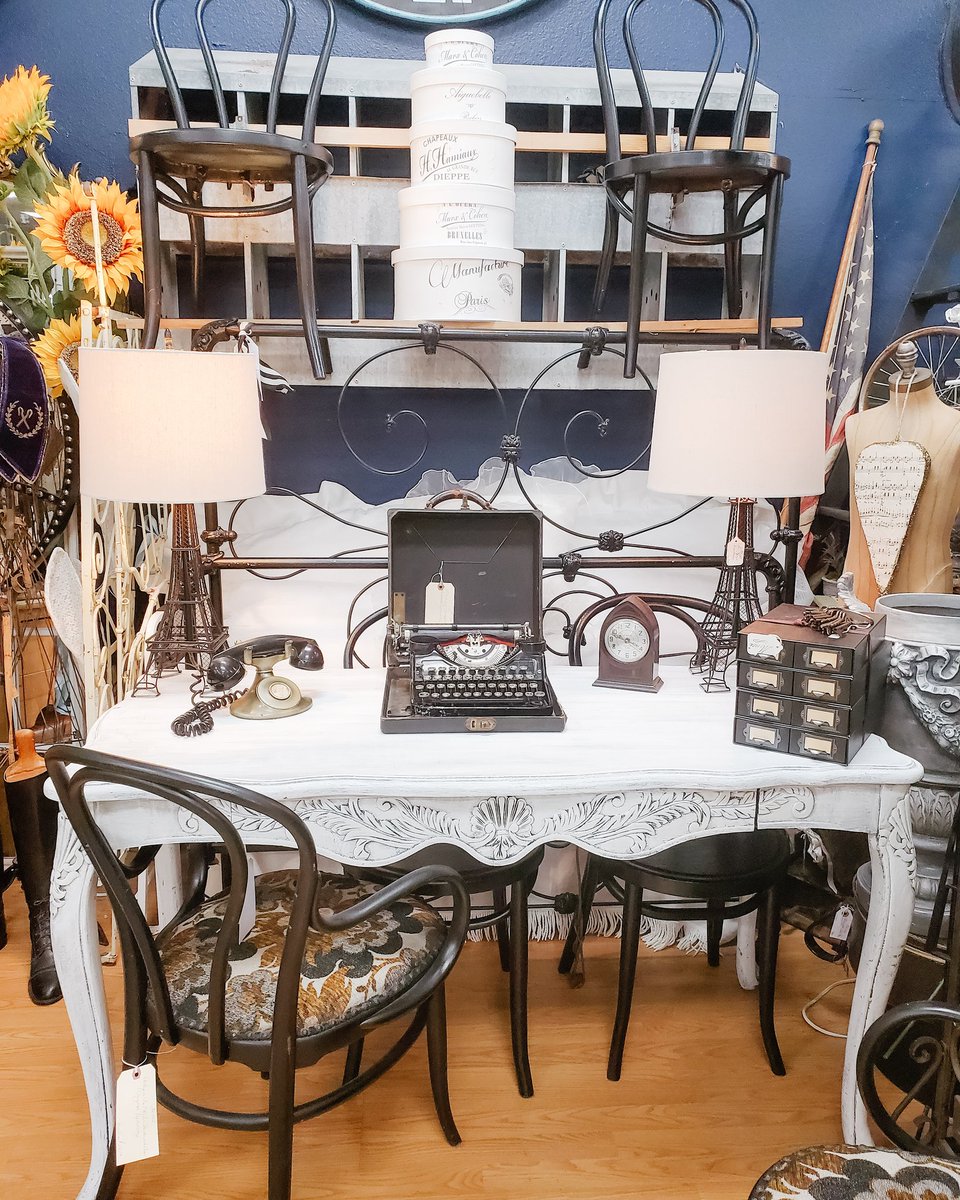 Antique_Trove's tweet photo. For those of you still working from home 
#antiquetrove #antiquetroveroseville #antique #retro #vintage #nevertheusual #beoriginal #shoproseville #eclectic #textures #farmhouse #cottage #repurposed #collectibles #workingfromhome https://t.co/MiqKNzKdWt