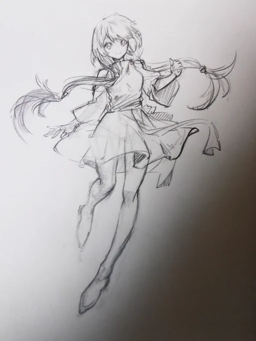 人のイラスト参考にしながら模写の様な練習描き描き。

#練習 #drawing 