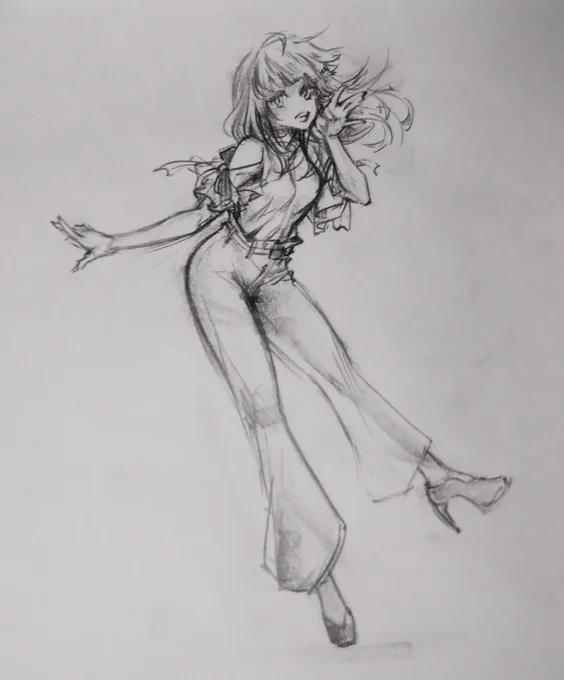 人のイラスト参考にしながら模写の様な練習描き描き。

#練習 #drawing 