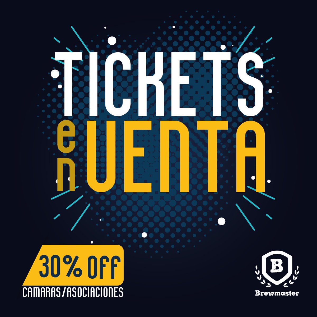 BrewmasterOK's tweet photo. Ya están disponibles los tickets para #brewmaster2020 en
https://t.co/A0kk5jBaCa
Si perteneces a alguna de las Instituciones que apoyan, accedes a un 30% (pide el link específico)
#congresocervezaartesanal #beercongress #beertual #cervezaartesana #cervezaartesanal #Brewmaster2020 https://t.co/uwEauNjI30