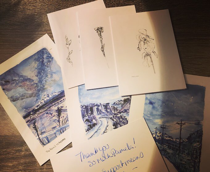 22prob's tweet photo. not the best pic but always the best day when the wife says, "you got something from @fran_wilde in the mail." 🤗🤗🤗✨✨✨ #whimsy #newsketches #patreonsupporter #artisessential #YAY https://t.co/BhGfmVq72E