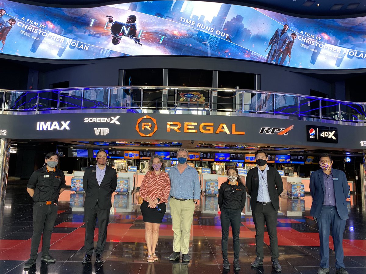 RegalMovies's tweet photo. Thanks for stopping by Regal Irvine Spectrum Christopher Nolan #TENET https://t.co/G7o75OTLEY