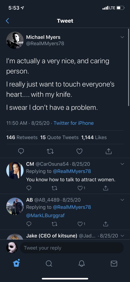 I won’t stop until you do buddy. BE ORIGINAL. <a href="/RealMMyers78/">Michael Myers</a>