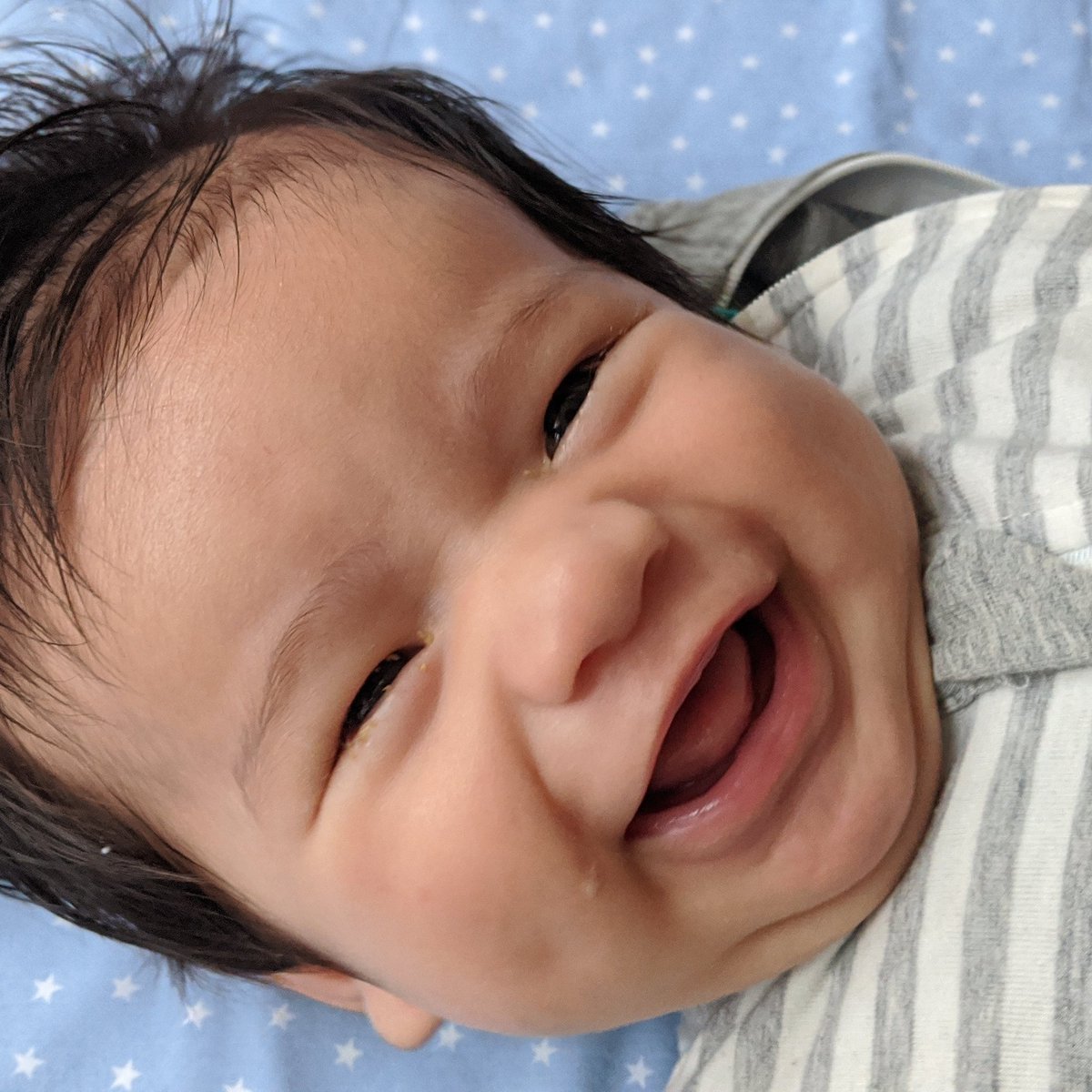 xbdr86's tweet photo. Some times all I need is to stare at this smile‼️My 2-mo son gives me everything I need to keep going on. @NIH_OITE #OITEWellnessChallenge https://t.co/KvE9i7vRzf