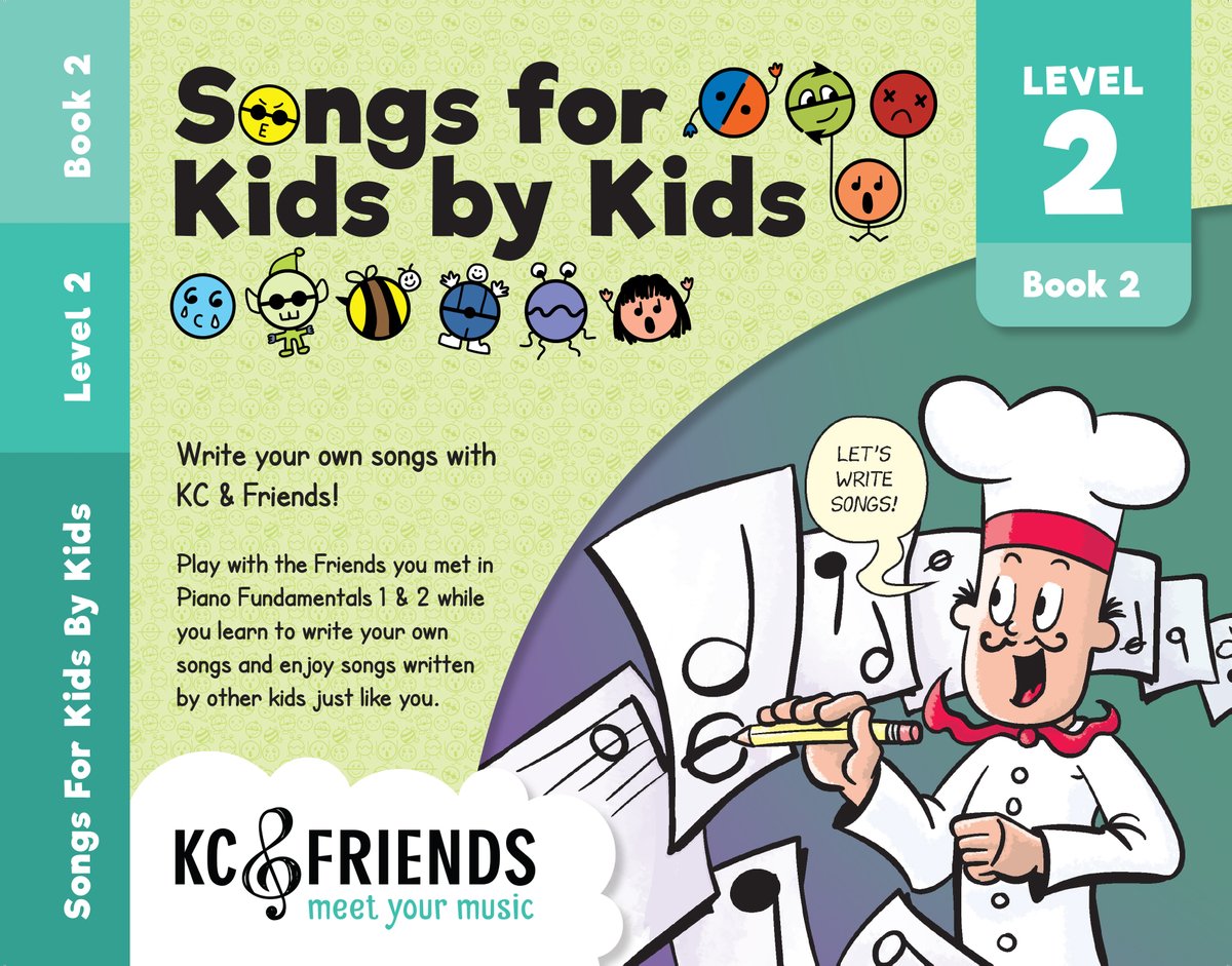 KC_and_Friends's tweet photo. In Piano Fundamental Level 2, kids are introduced to rhythm fundamentals, rests, tied notes, 4/4 time signatures, and many more. 
🎶🤩🥳
Of course, with comics and fun characters, the kids never realize they are learning! https://t.co/xEhsYP0Jdy
