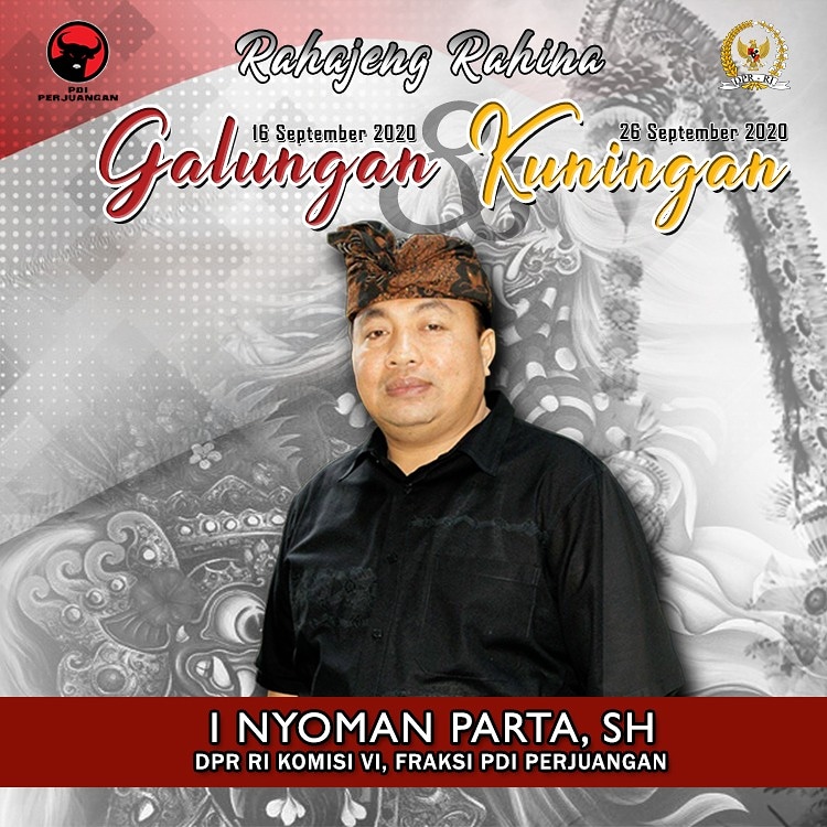 temanparta's tweet photo. Dumugi Rahayu Sami
.
#nyomanpartash #komisi6dprri @DPR_RI @PDI_Perjuangan @PDIP_Bali #temanparta #rahajengrahinasuci #galungan #kuningan #dumogirahayu #bali #gianyarbali #klungkungbali #banglibali #karangasembali #denpasarbali #badungbali #tabananbali #jembranabali #bulelengbali https://t.co/La4HXyDdki