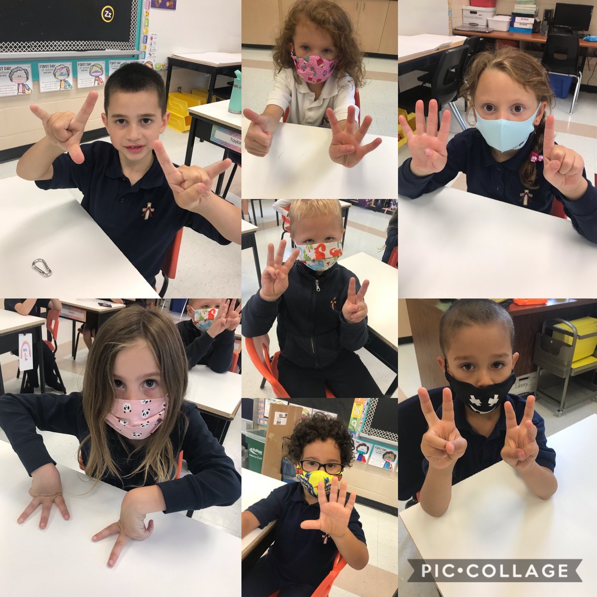 MrsMAraujo's tweet photo. First 20 Days Of Math-Day ☝️. How many ways can you show five on your fingers using one or both hands? Show me 10 using objects and a drawing. #WeCanDoMath #hcdsbmath @AscensionHcdsb https://t.co/YV7ATlhJcN