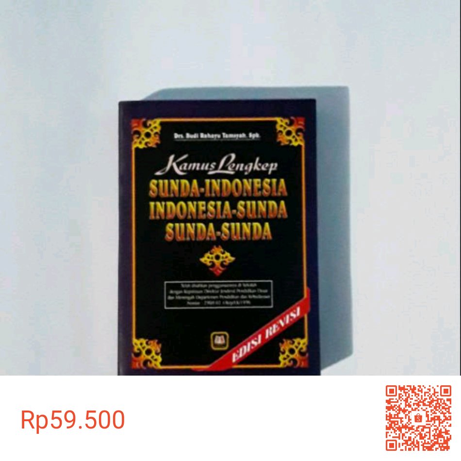 Saya menjual Kamus Lengkap Bahasa Sunda - Budi seharga Rp59.500. Dapatkan produk ini hanya di Shopee! shopee.co.id/product/123995… #ShopeeID #tokopedia #bukalapak <a href="/cariklan/">Cari Iklan / Produk</a> <a href="/iklanLariss/">Iklan Laris Online</a> #kamussundaindonesia #kamusindonesiasunda #kamus #buku