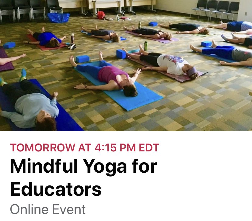 Yoga for Educators tweet media