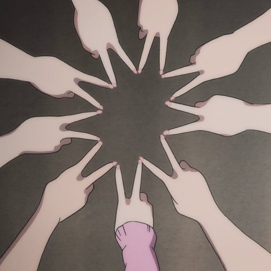 リエラ Liella の円陣 M Sみたいな マークになりそうな予感 ピギウサ Cyaron 2nd 1日目現地 のイラスト