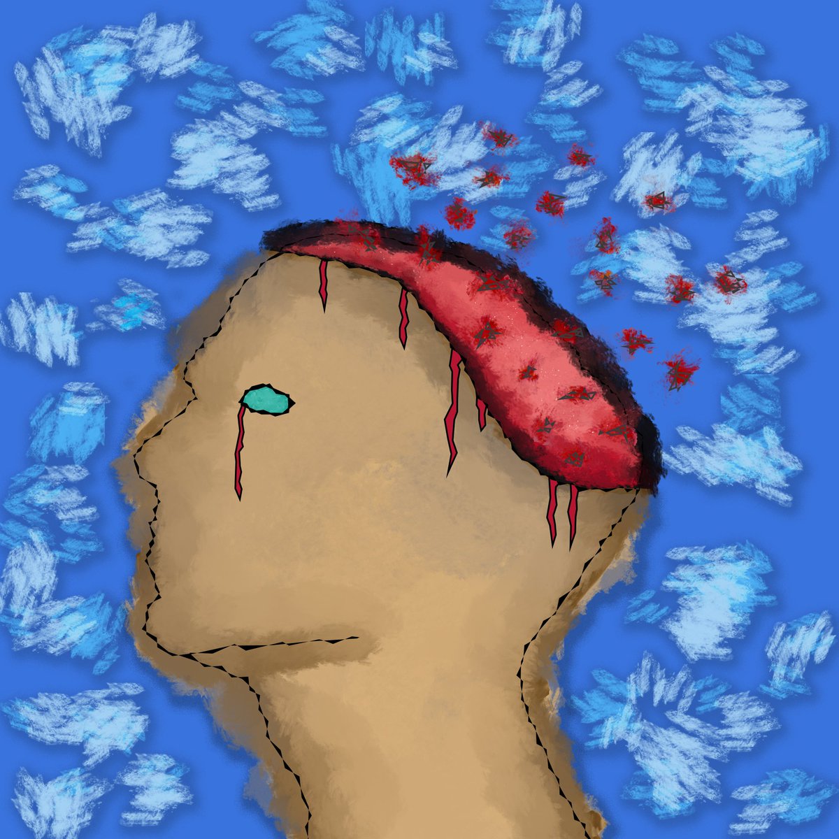 jayparmvisuals's tweet photo. i am something, just not everything i want to be yet // my first real digital painting! https://t.co/UfWx7PHGTO