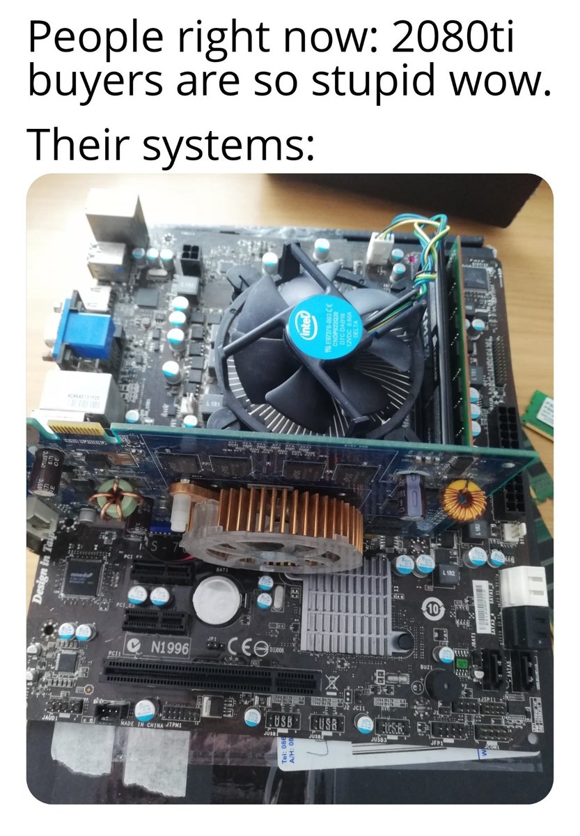 OfficialPCMR's tweet photo. "I won't settle for anything below a 3090" https://t.co/GrJLScHPzJ