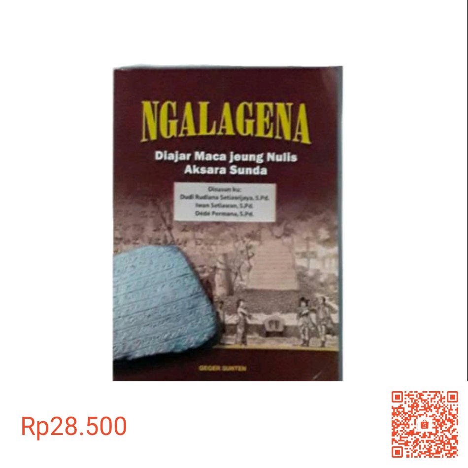 Saya menjual Ngalagena Diajar Maca Jeung Nulis Aksara Sunda seharga Rp28.500. Dapatkan produk ini hanya di Shopee! shopee.co.id/product/123995… #ShopeeID #tokopedia #bukalapak <a href="/cariklan/">Cari Iklan / Produk</a> <a href="/iklanLariss/">Iklan Laris Online</a>  #aksarasunda #bukuaksarasunda #buku