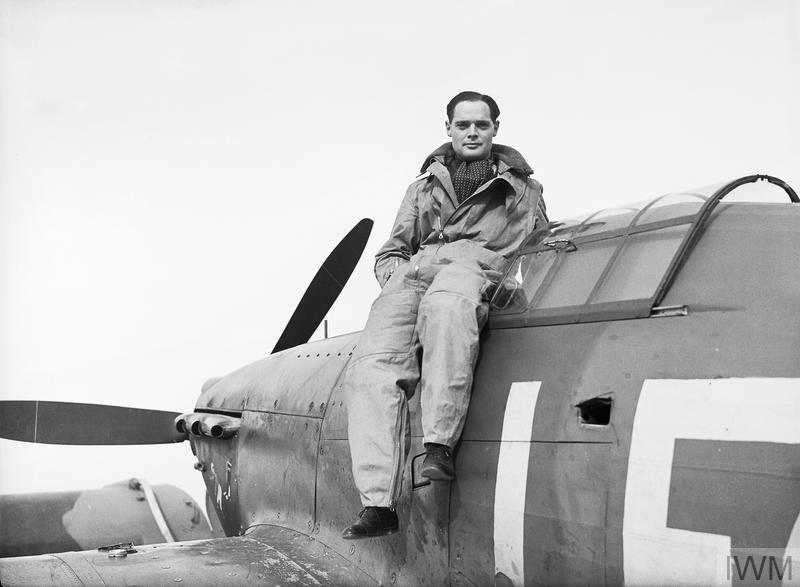 S/LT Cork flew as wingman to his squadron leader, legendary  @RoyalAirForce fighter ace & amputee Sqn/Ldr Douglas Bader, ending the ' #BattleOfBritain as an ace going on to become one of the  @RoyalNavy's highest scoring pilots, tragically dying in an accident at Trincomalee in 1944