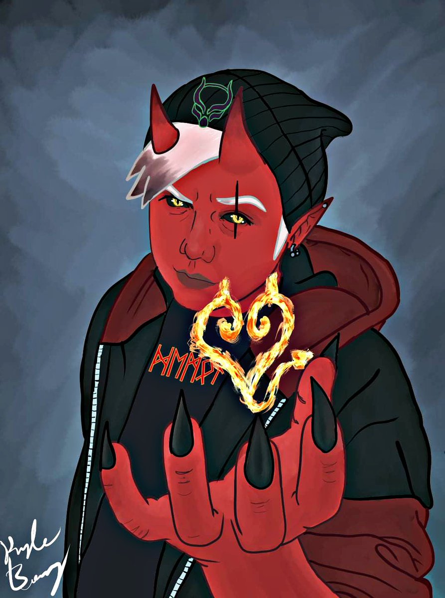 Kyle_Berrelez's tweet photo. Did a drawing of a demon character i created #Demon #devil #red #black #evil #hell #horns #art #artist #artwork #orginaldrawing #originalcharacter #originalart #draw #draws #drawing #digitalart #digitaldrawing #drawingtablet #artstyle #drawart #originalartwork https://t.co/UDTAu1fuvl