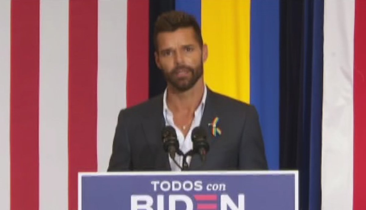 "I like to have fun, but this is really serious. This is the most important election in the history...us, Puerto Ricans, have the power to decide it. We have to make sure, I beg you please, to vote for  @JoeBiden,"  @ricky_martin says seriously as he asks his community to turnout.