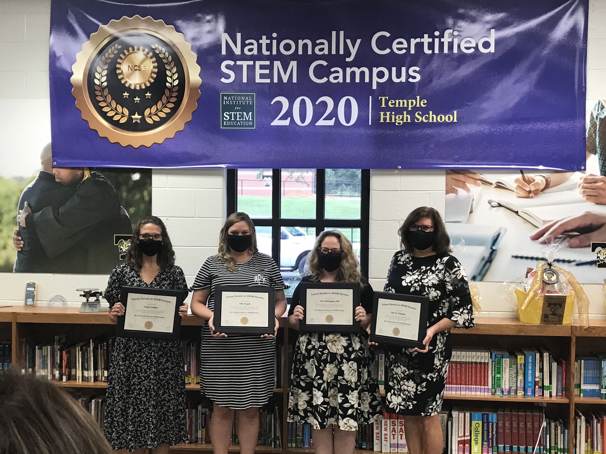Super proud of these awesome ladies for staying the course and finishing National Stem Certification!!!  THS is 1 of only 7 Nationally Certified Stem HS in the state of GA.  #tigerpride #24strong