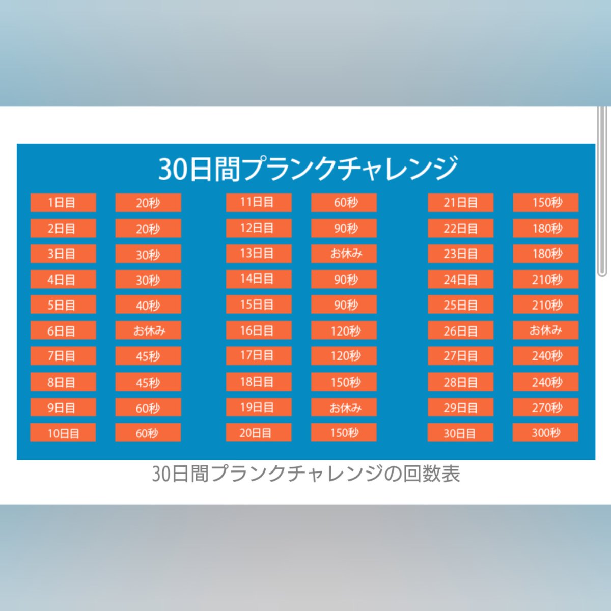 30日プランクチャレンジ