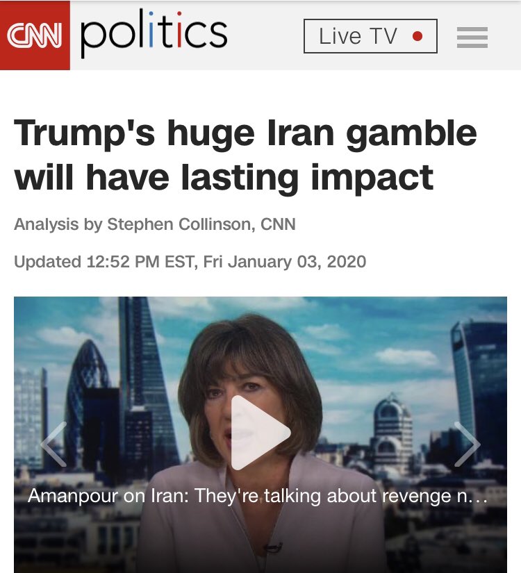 The rest of the media wasn’t far behind. My two favorite come from the alchemic field of “media analysis” at  @CNN. Also, heaven forbid that third frame should happen!