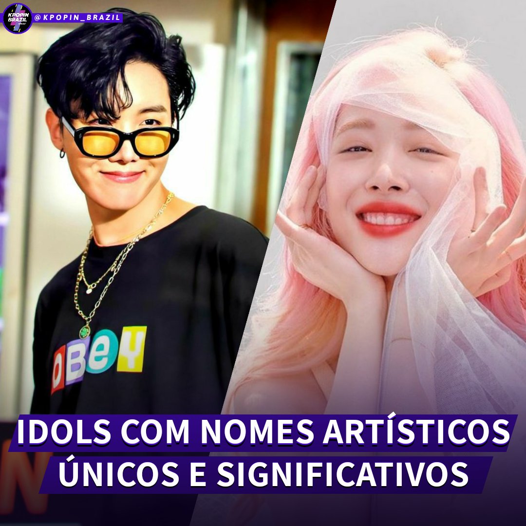 KPOPIN_Brazil's tweet photo. ↳ Alguns de nossos queridos artistas pensam em realmente TUDO antes de debutar e o stage name não ficaria de fora! Afinal, é como eles serão chamados. E por isso reunimos alguns nomes artísticos e seus significados! E sério, se prepararem pois vocês irão de apaixonar 😍 https://t.co/crEnZbXZyO