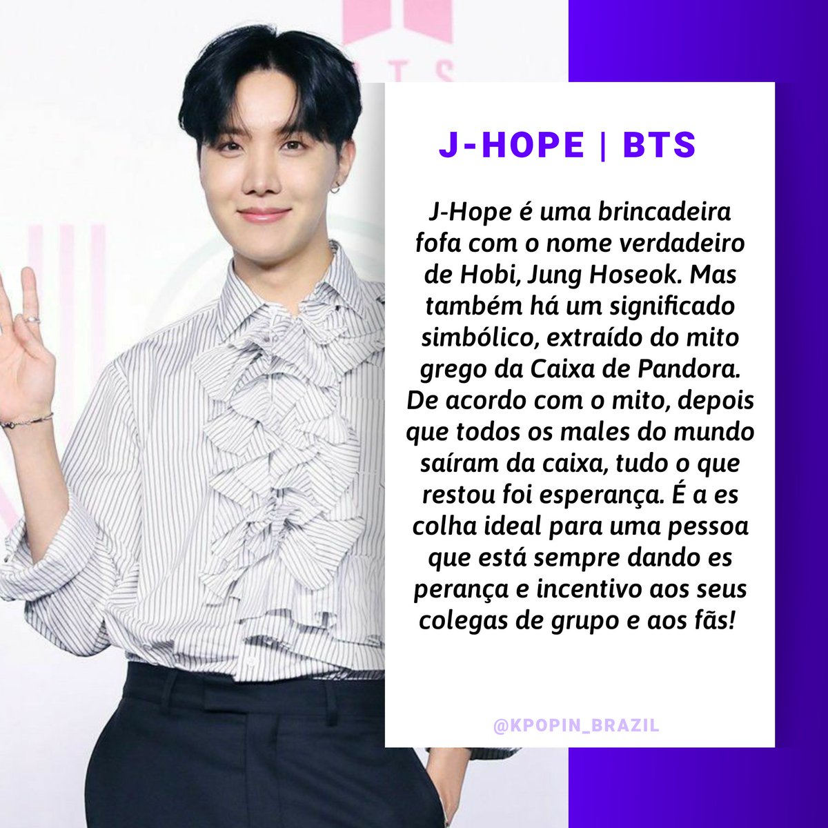 KPOPIN_Brazil's tweet photo. ❛ #JHOPE | #BTS ❜ https://t.co/p1houvRsd5